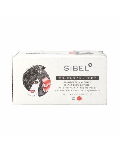 Sibel Papel Aluminio Rojo 12 Cm X 100 M Caja Dispensadora