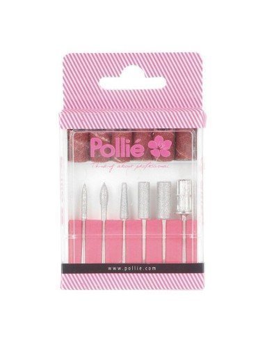 Pollie Fresas Kit 6 Unidades Para Torno De Manicura Y Pedicura