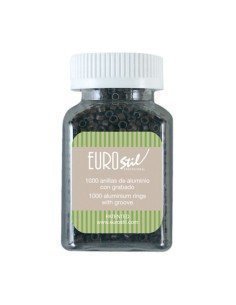Eurostil Anillas-grapa Para Extensiones Castaño Medio 1000 Uds