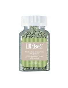 Eurostil Anillas-grapa Para Extensiones Rubio Platino 1000 Uds