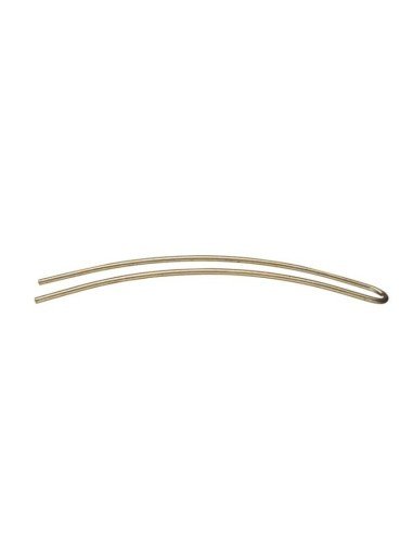 Eurostil Horquillas Para Moño Curvas Lisas Bronce 95 Mm Bolsa 6 Uds