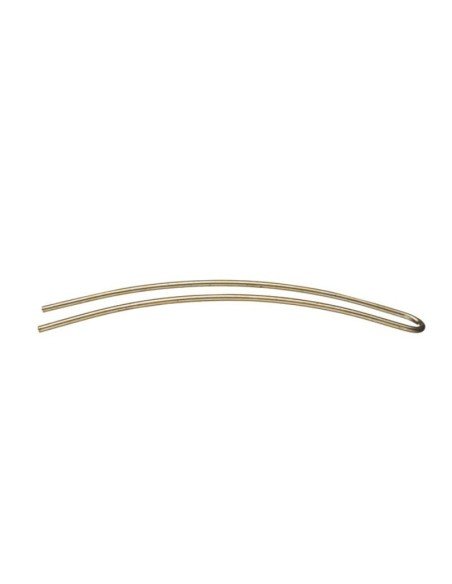 Eurostil Horquillas Para Moño Curvas Lisas Bronce 95 Mm Bolsa 6 Uds