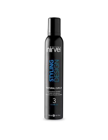 Nirvel Espuma Natural Curls Fijación Media Rizos Definidos 300 Ml