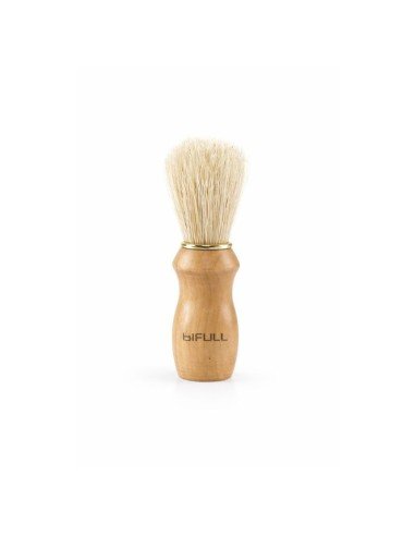 Brocha De Afeitar Mango Madera Marrón Pelo De Cerda Natural Bifull