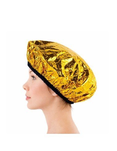 Gorro De Aluminio Para Tratamientos Capilares Color Dorado Con Elástico Reutilizable Bifull