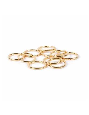 Anillas Decorativas Circle Rings Doradas 10 Unidades Bifull