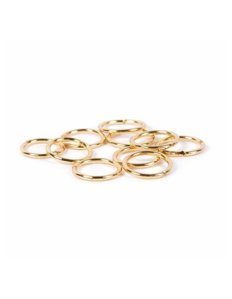 Anillas Decorativas Circle Rings Doradas 10 Unidades Bifull