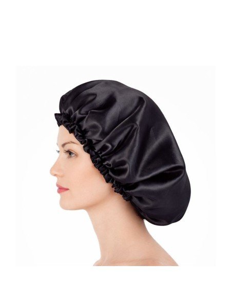 Gorro De Satén Negro Anti Frizz Perfect Beauty