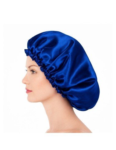 Gorro De Satén Azul Anti Frizz Perfect Beauty