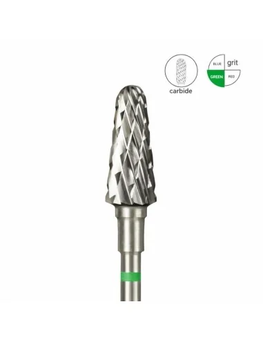 Fresa De Carburo Cono 6 Mm Parte De Trabajo 14 Mm Rotación Izquierda Para Torno Staleks