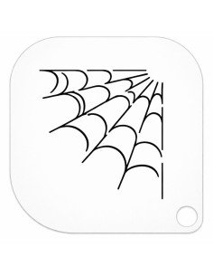 Plantilla Stencil Tela De Araña 74 A5 Grimas