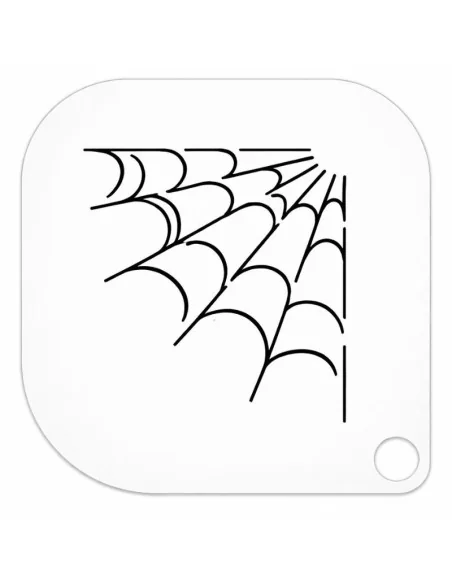 Plantilla Stencil Tela De Araña 74 A5 Grimas