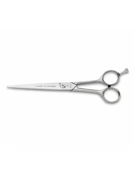 Tijera De Corte Peluqueria 7 Pulgadas Filo Microdentado Acero Inoxidable 3 Claveles