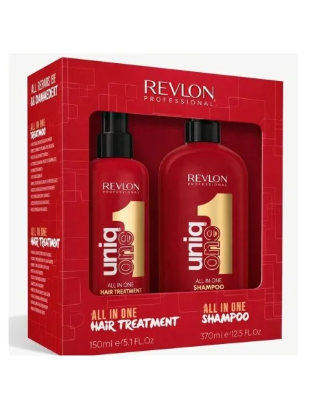 Pack Tratamiento Sin Aclarado 150 Ml Y Champú 230 Ml Uniq One Revlon