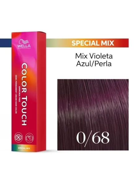 Tinte Wella Color Touch Special Mix 0/68 Violeta Azul 60 ml.