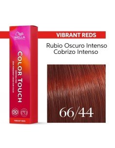 Tinte Wella Color Touch Vibrant Reds 66/44 Rubio Oscuro Intenso Cobrizo Intenso 60 ml.