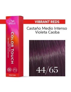 Tinte Wella Color Touch Vibrant Reds 44/65 Castaño Medio Intenso Violeta Caoba 60 ml.