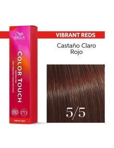 Tinte Wella Color Touch Vibrant Reds 5/5 Castaño Claro Caoba 60 ml.