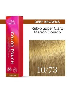 Tinte Wella Color Touch Deep Browns 10/73 Rubio Súper Claro Marrón Dorado 60 ml.