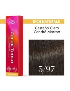 Tinte Wella Color Touch Rich Naturals 5/97 Castaño Claro Cendré Marrón 60 ml.