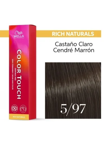 Tinte Wella Color Touch Rich Naturals 5/97 Castaño Claro Cendré Marrón 60 ml.