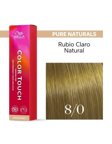 Tinte Wella Color Touch Pure Naturals 8/0 Rubio Claro Natural 60 ml.