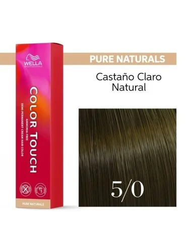Tinte Wella Color Touch Pure Naturals 5/0 Castaño Claro Natural 60 ml.