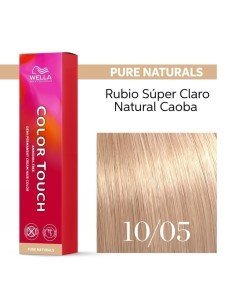 Tinte Wella Color Touch Pure Naturals 10/05 Rubio Súper Claro Natural 60 ml.