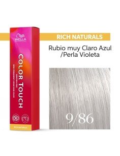 Wella Color Touch Rich Naturals 9/86 Rubio Muy Claro Azul/Perla Violeta