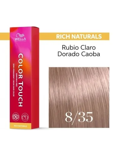 Tinte Wella Color Touch Deep Browns 9/75 Rubio Muy Claro Marrón Caoba 60ml