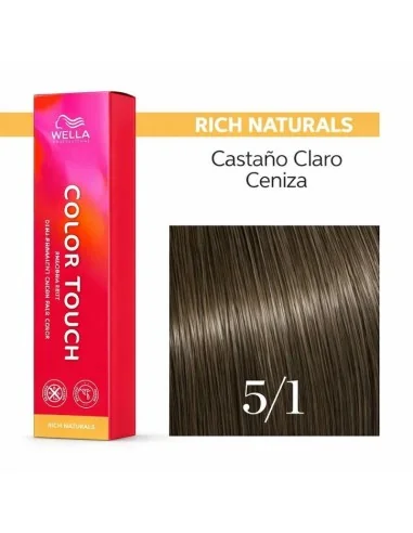Wella Color Touch Rich Naturals 5/1 Castaño Claro Ceniza