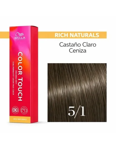 Wella Color Touch Rich Naturals 5/1 Castaño Claro Ceniza