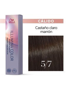 Tinte Wella Illumina Color 5/7 Castaño Claro Marrón 60 ml.