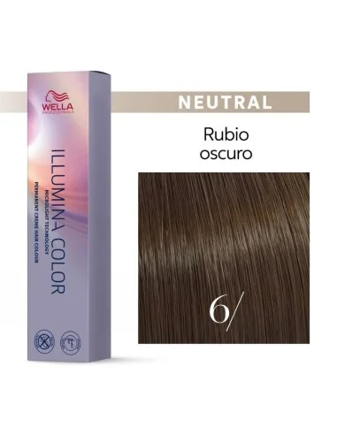 Tinte Wella Illumina Color 6/ Rubio Oscuro 60 ml.