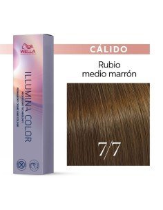 Tinte Wella Illumina Color 7/7 Rubio Medio Marrón 60 ml.