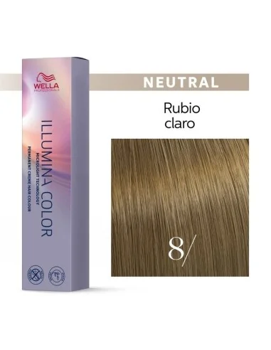 Tinte Wella Illumina Color 8/ Rubio Claro 60 ml.