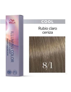 Tinte Wella Illumina Color 8/1 Rubio Claro Ceniza 60 ml.