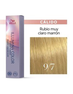 Tinte Wella Illumina Color 9/7 Rubio Muy Claro Marrón 60 ml.