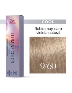 Tinte Wella Illumina Color 9/60 Rubio Muy Claro Violeta Natural 60 ml.