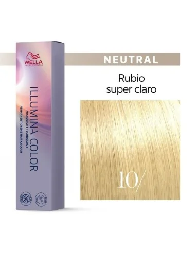 Tinte Wella Illumina Color 10/ Rubio Super Claro 60 ml.