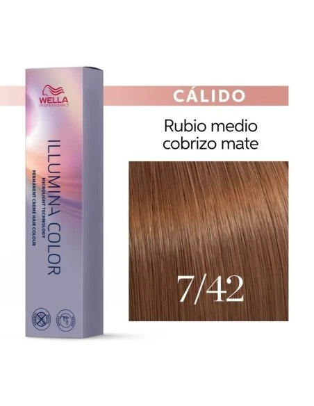 Tinte Wella Illumina Color 10/53 Rubio Súper Claro Caoba Dorado 60 ml
