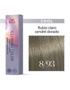 Tinte Wella Illumina Color 8/93 Rubio Claro Cendré Dorado 60 ml.